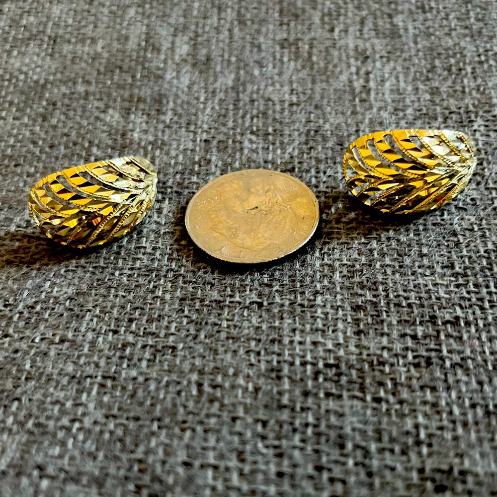 Beautiful large stud earrings